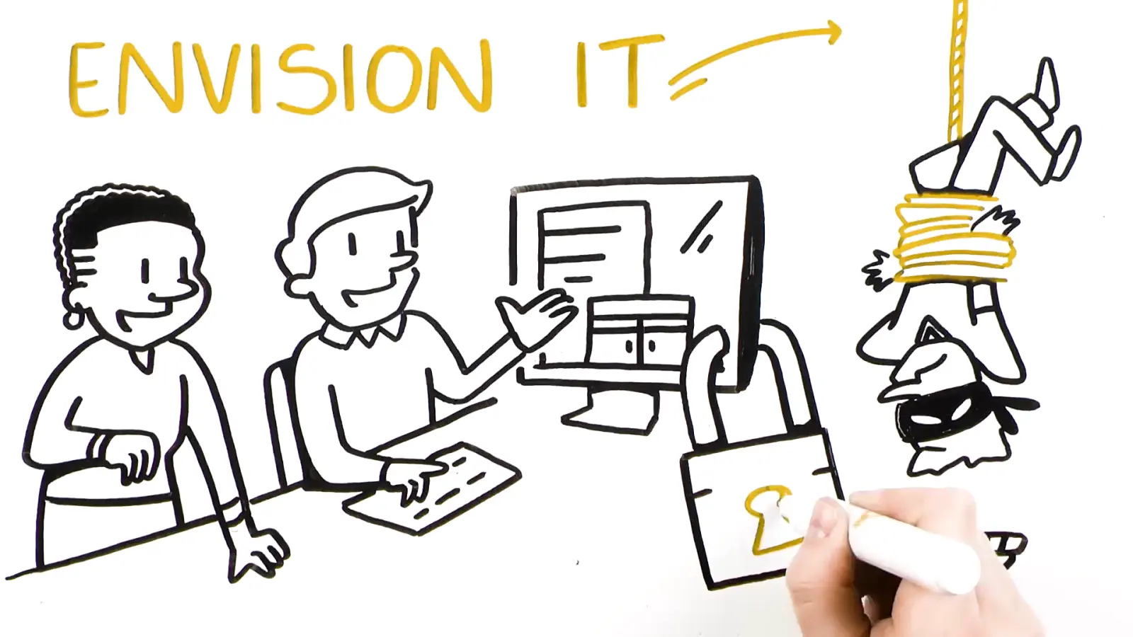 Technology & IT Security video illustration